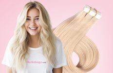 Rallonges cheveux à bandes adhésives