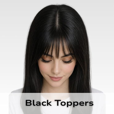 Black hair toppers