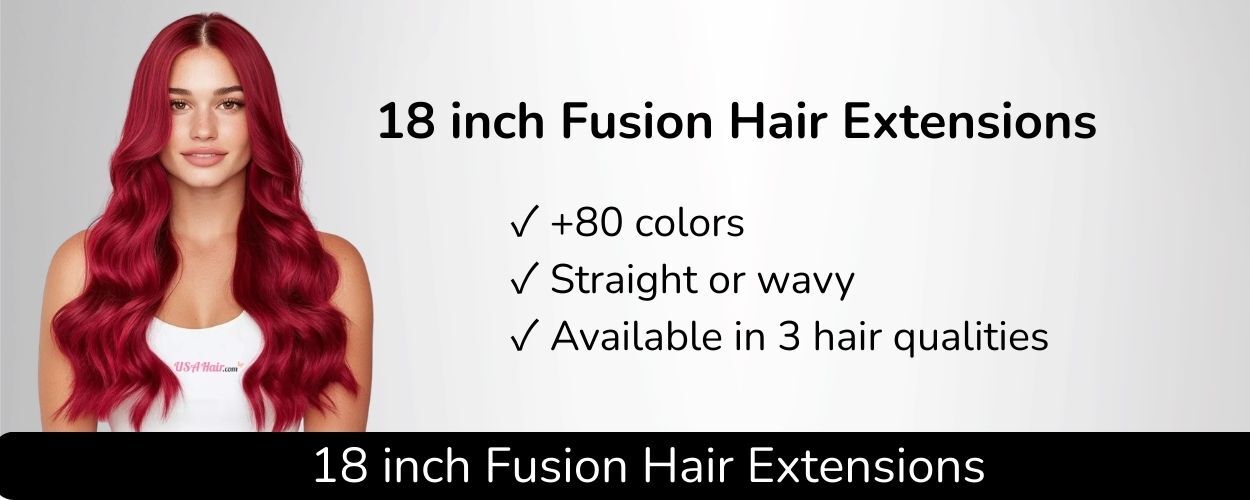 18 inch fusion hair extensions