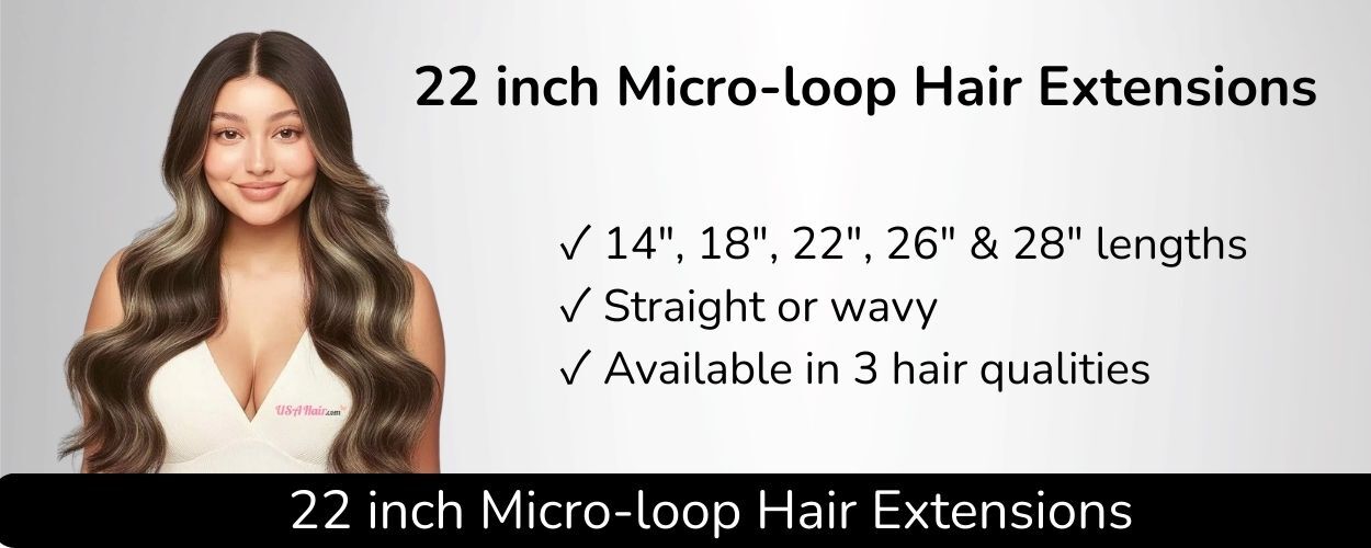 22 inch invisible tape-in hair extensions
