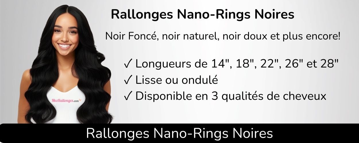 Rallonges nano-rings noires