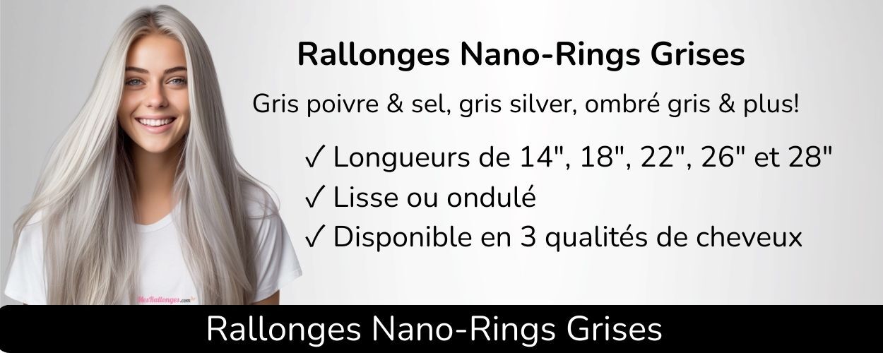 Rallonges nano-rings grises