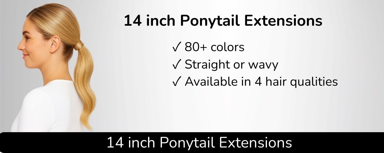 14 inch ponytail hair extensions