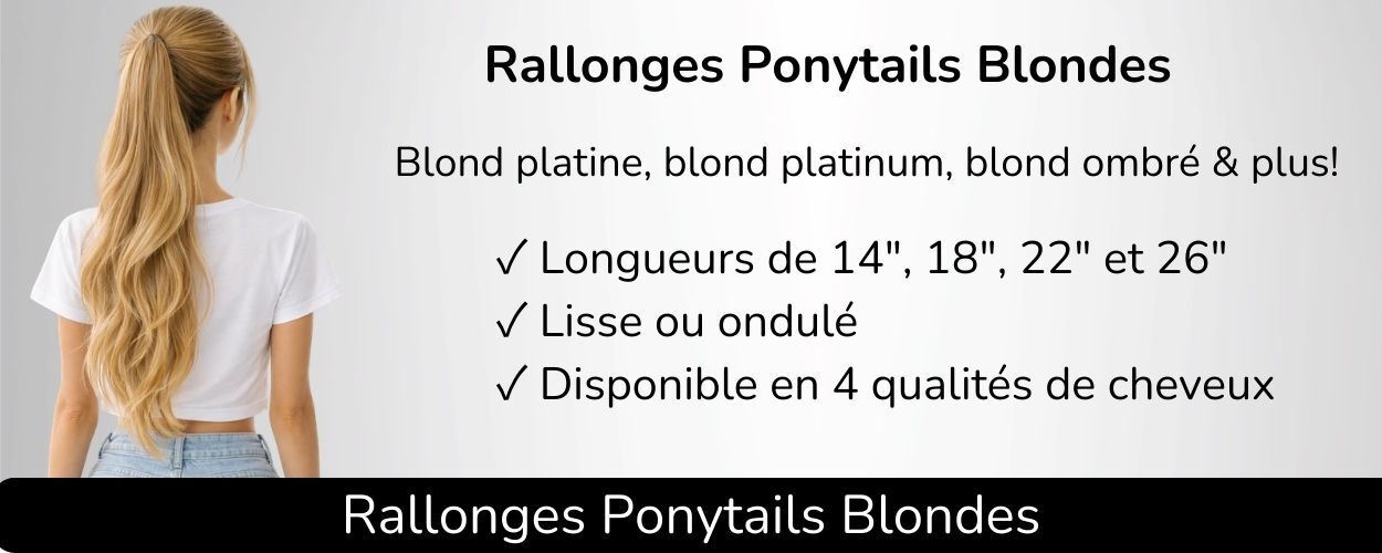 Rallonges à clips blondes