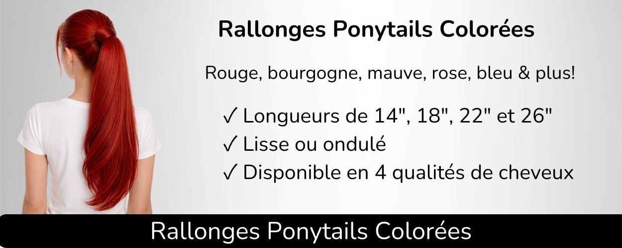 Rallonges à clips colorées