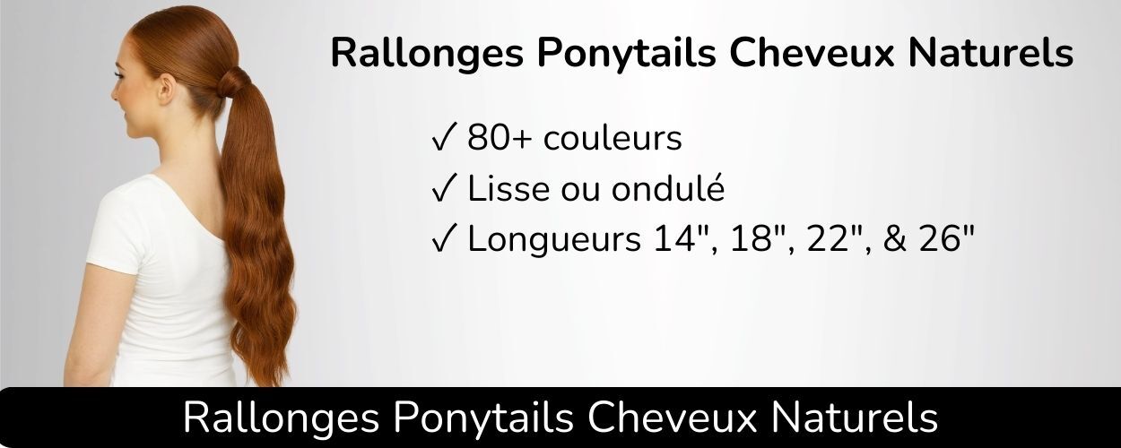 Rallonges à clips cheveux naturels