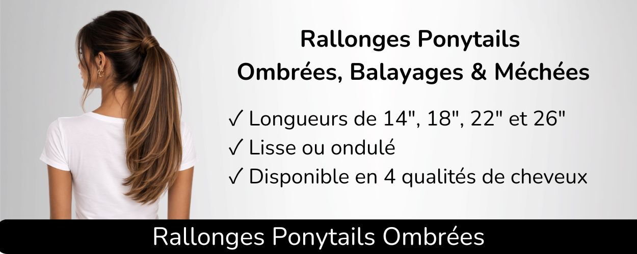 Rallonges à clips ombrées