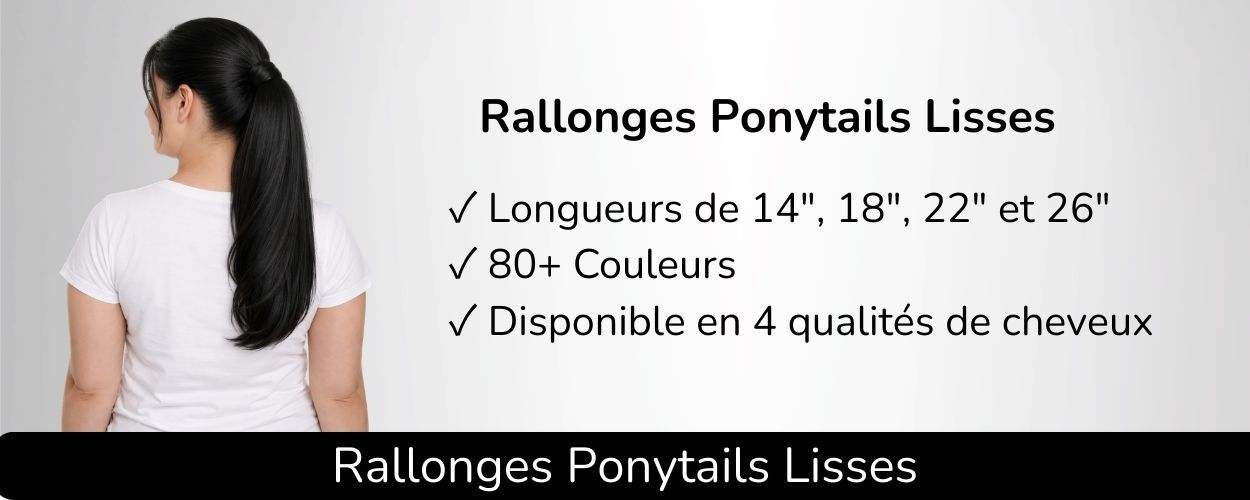 Rallonges à clips lisses