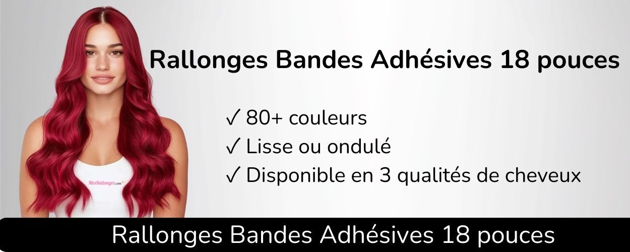 Rallonges bandes adhésives 18 pouces