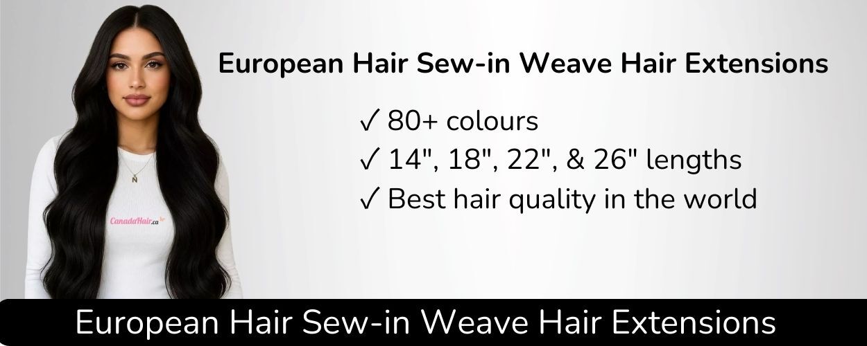 European hair sew-in weave hair extensions