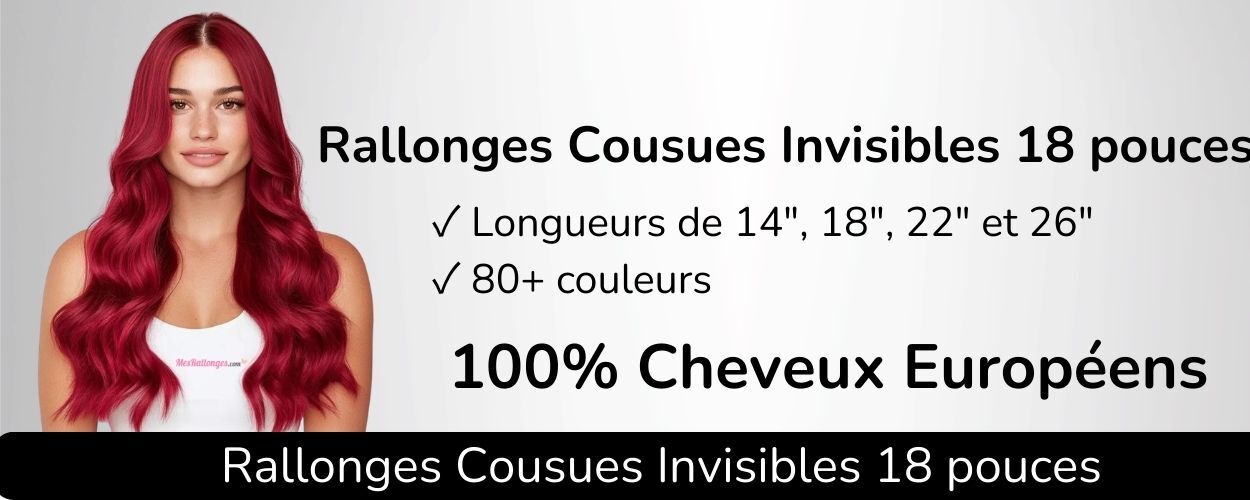 Rallonges cousues invisibles 18 pouces