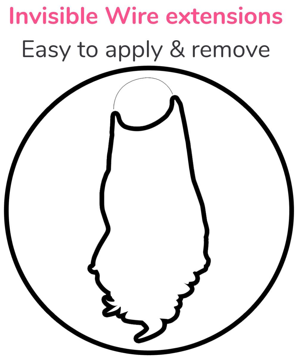 Invisible Wire hair extensions