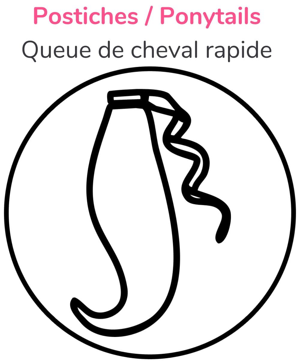Extensions cheveux ponytails