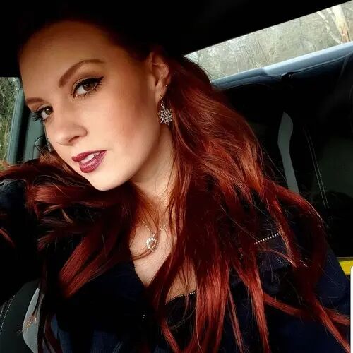 Customer wearing color #33 hair extensions
