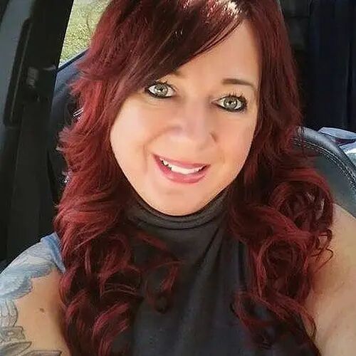 Customer wearing color #33 hair extensions