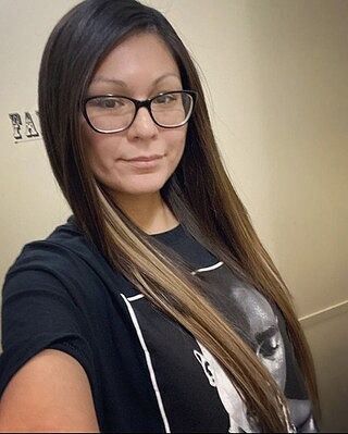 Customer wearing ombre balayage hair extensions